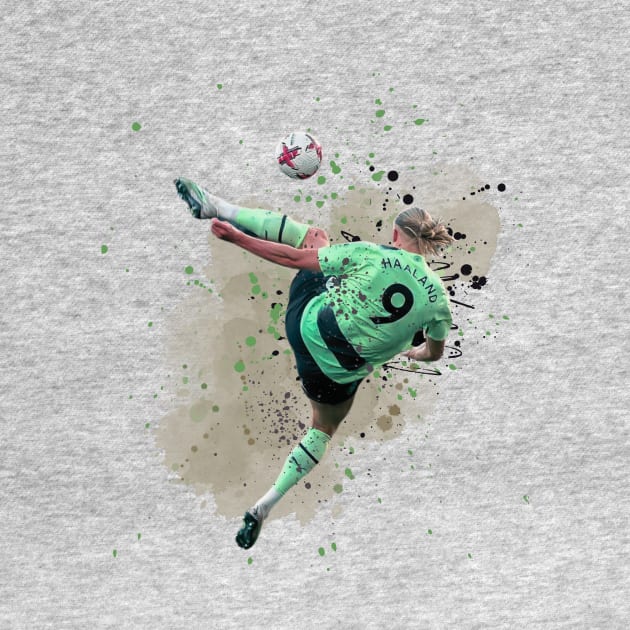 Erling Haaland Bicycle kick by Lottz_Design 